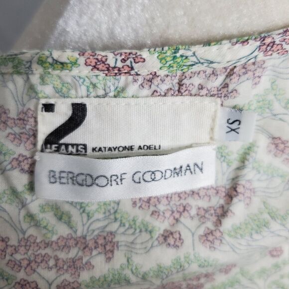 KATAYONE ADELI blouse sleeveless tiny‎ floral ruffle top XS - Picture 6 of 9